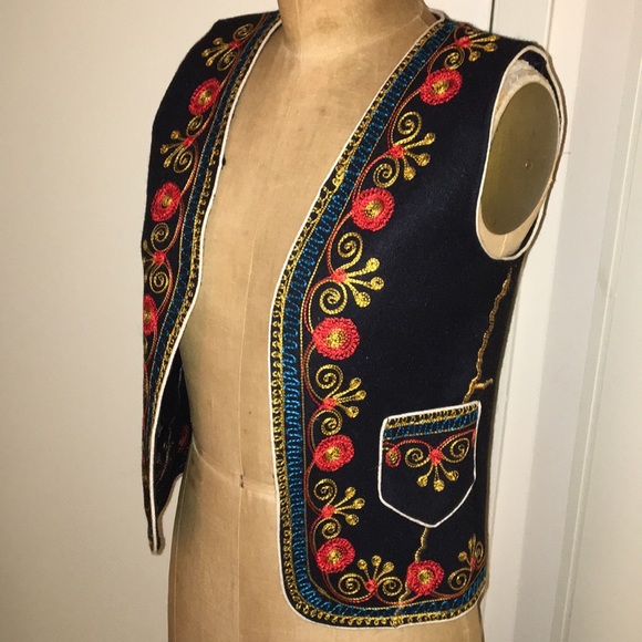 Vintage 1970’s Turkish Hand Embroidered Soutache Vest - Picture 8 of 16